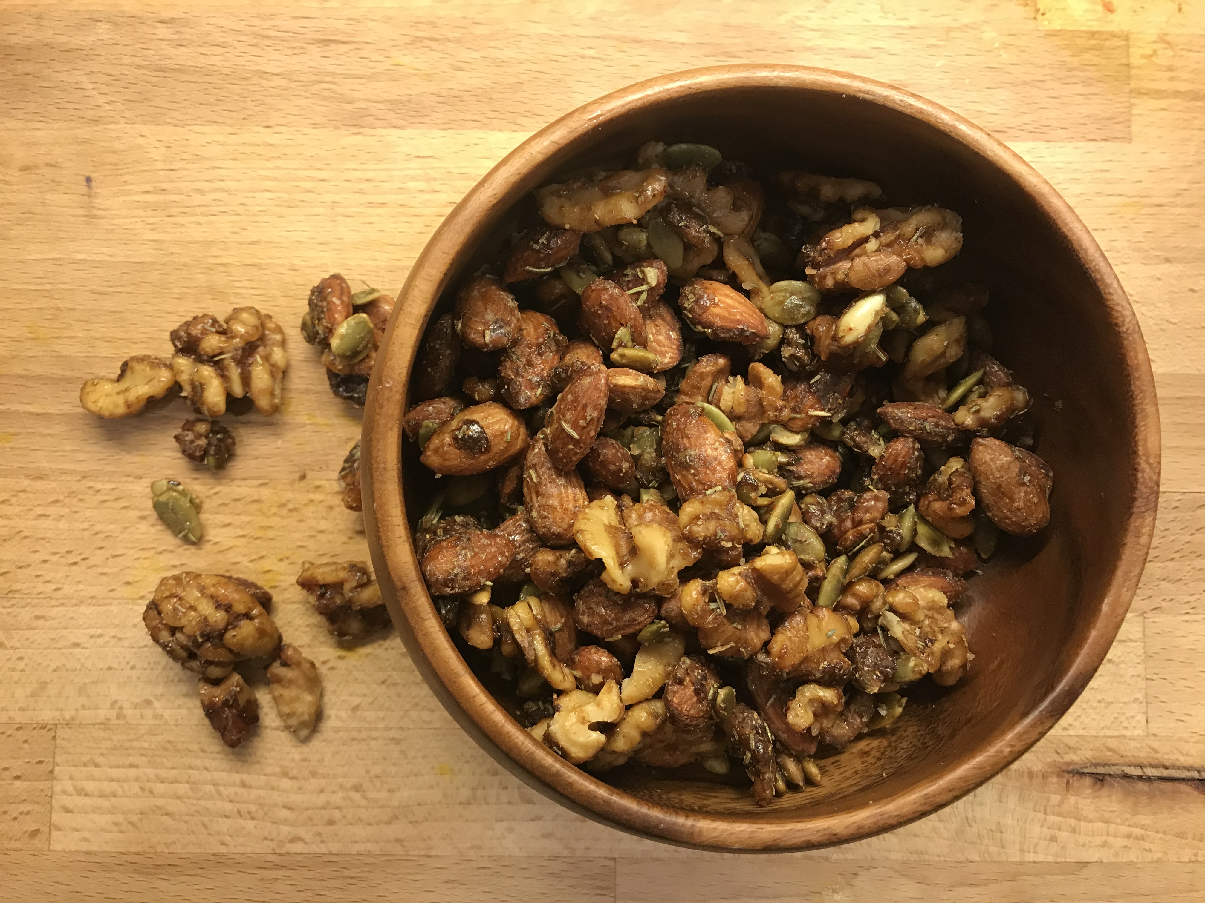 Spiced Nuts – simple ingredients and made in a short time