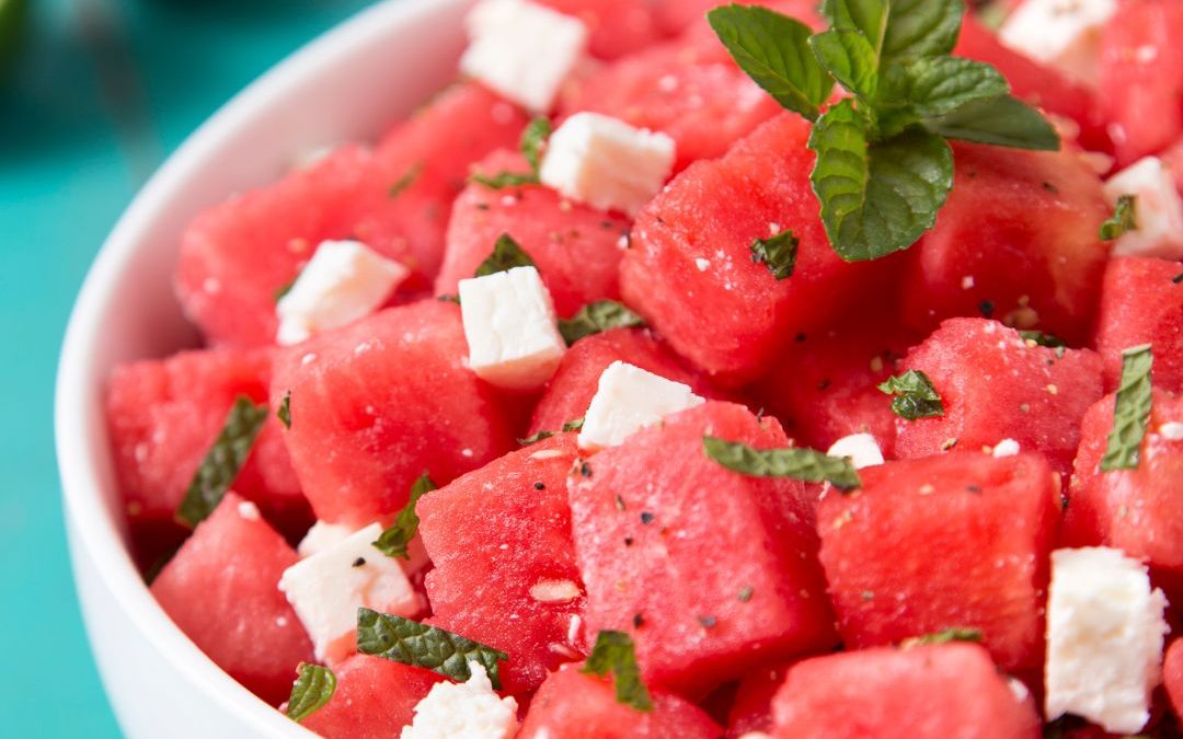 Watermelon and Mint Salad – Nature’s Air Conditioner!